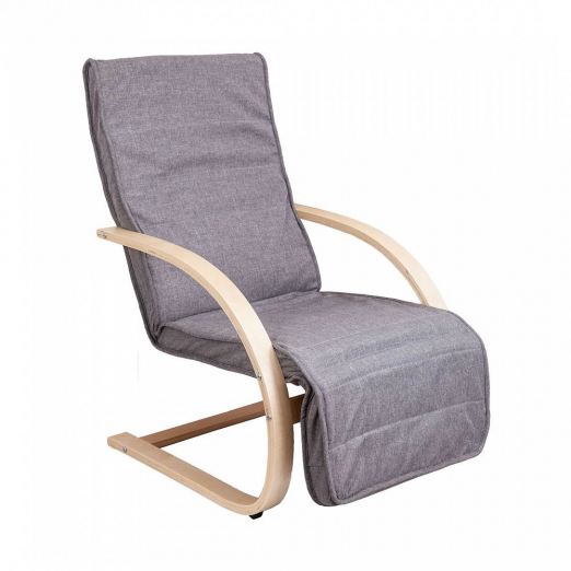 Кресло AksHome для отдыха GRAND, ткань, серый